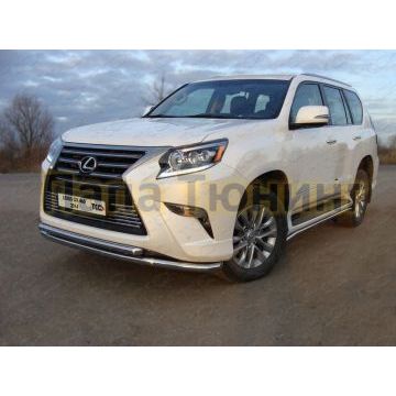 Защита передняя двойная 60-50 мм ТСС для Lexus GX-460 2014-