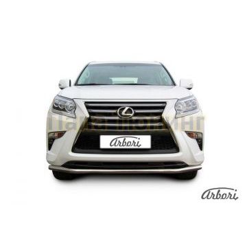 Защита переднего бампера 57 мм Slitkoff для Lexus GX-460 2014-