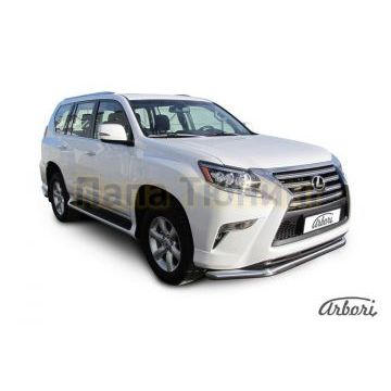 Защита переднего бампера 76 мм Slitkoff для Lexus GX-460 2014-