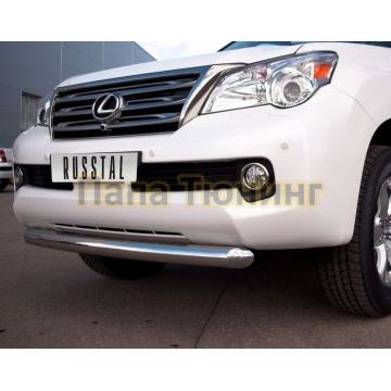 Защита переднего бампера d76 РусСталь для Lexus GX-460 2010-2013