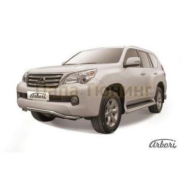 Защита передняя волна 57 мм Slitkoff для Lexus GX-460 2010-2013