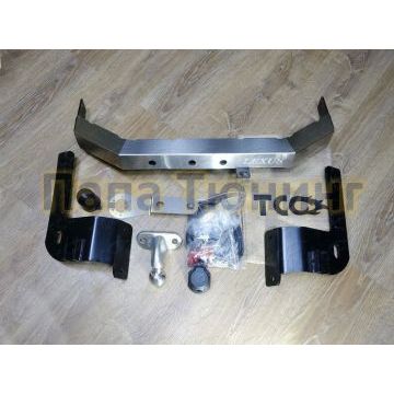 Фаркоп оцинкованный ТСС надпись Lexus для Lexus LX 570/450d 2015-