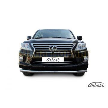 Защита переднего бампера 76 мм Slitkoff для Lexus LX-570 2012-