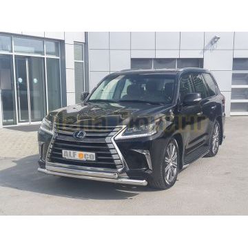 Защита штатных порогов 50 мм ALFeco для Lexus LX 570/450d 2015-