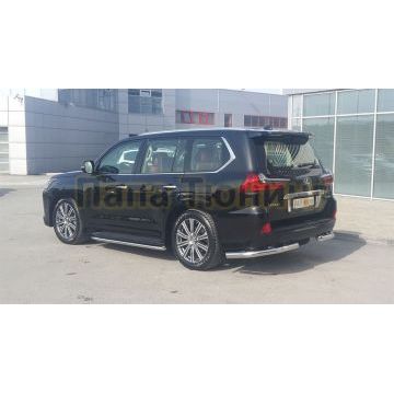 Защита штатных порогов 50 мм ALFeco для Lexus LX 570/450d 2015-
