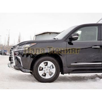 Защита передняя двойная 42-d42 РусСталь для Lexus LX-570/450d 2015-