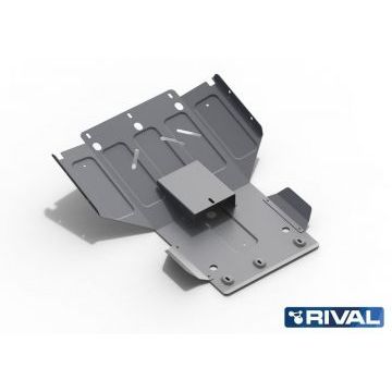 Защита картера Rival алюминий 4 мм для Toyota Land Cruiser 100, V - 4.2d; 4.7 1998-2007