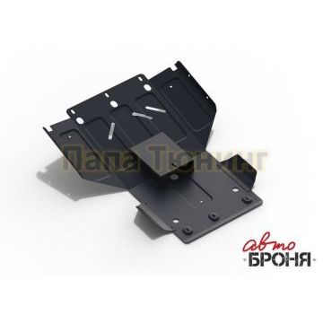 Защита картера сталь 2 мм АвтоБРОНЯ для Lexus LX, V - 4.7; установка только совместно с 111.05753.1 1998-2007/Toyota Land Cruiser 100, V - 4.2d; 4.7; установка только совместно с 111.05753.1 1998-2007