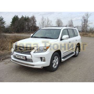Накладка решётки радиатора 16 мм ТСС для Lexus LX-570 2012-2015 Накладка решётки радиатора 16 мм ТСС для Lexus LX-570 2012-2015
