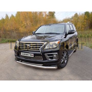 Защита переднего бампера 76 мм ТСС для Lexus LX-570 Sport 2014-