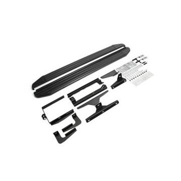 Пороги алюминиевые Rival Black-Premium для Lexus NX-200/200t/300h 2014-2017