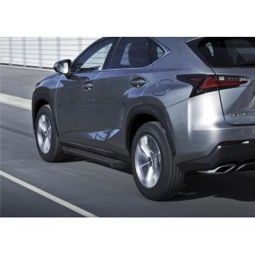 Пороги алюминиевые Rival Black Start для Lexus NX-200/200t/300h 2014-2017