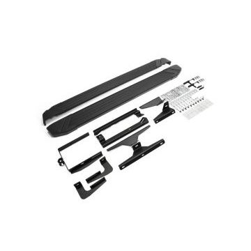 Пороги алюминиевые Rival Black Start для Lexus NX-200/200t/300h 2014-2017