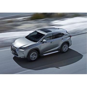 Пороги алюминиевые Rival BMW-Style для Lexus NX-200/200t/300h 2014-2017