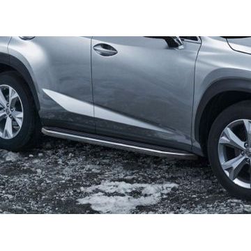 Пороги алюминиевые Rival Premium для Lexus NX-200/200t/300h 2014-2017