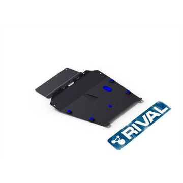 Защита картера + КПП Rival cталь 2 мм Lexus  RX, V - все; 2 Части 1997-2003