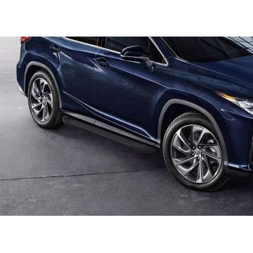 Пороги алюминиевые Rival Black New для Lexus RX 2015-