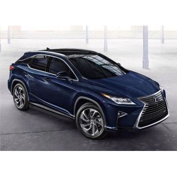 Пороги алюминиевые Rival Black New для Lexus RX 2015-