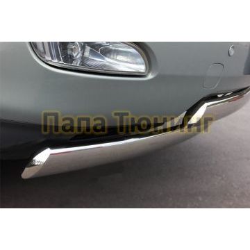 Защита передняя овальная двойная 75х42 мм РусСталь для Lexus RX-300/330/350 2003-2008