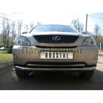 Защита передняя двойная d57-d42 РусСталь для Lexus RX-300/330/350 2003-2008