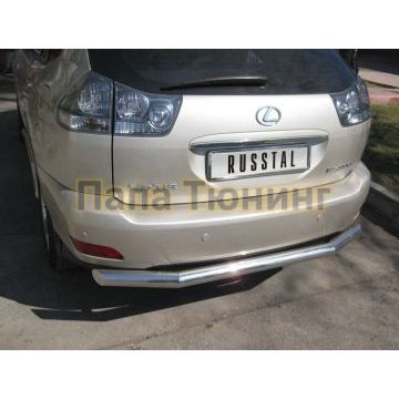 Защита заднего бампера d57 РусСталь для Lexus RX-300/330/350 2003-2008