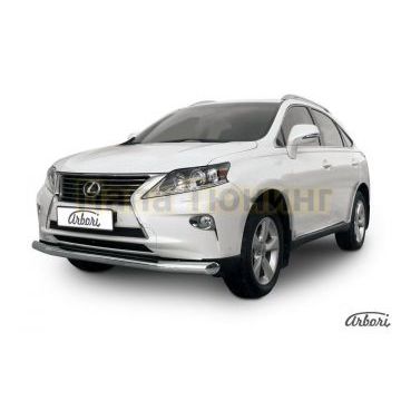 Защита переднего бампера 76 мм Slitkoff для Lexus RX-270/350 2012-2015