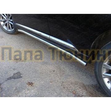 Пороги труба 60 мм ТСС для Lexus RX-270/350/450 2012-2015