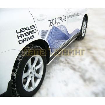 Пороги труба d42 РусСталь для Lexus RX270/350/450 2009-2015
