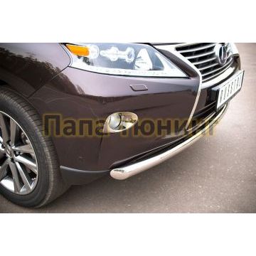 Защита переднего бампера d57 дуга РусСталь для Lexus RX270/350/450 2009-2015