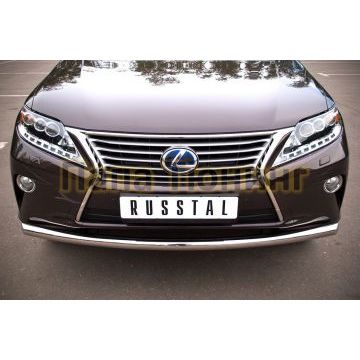 Защита переднего бампера d57 дуга РусСталь для Lexus RX270/350/450 2009-2015