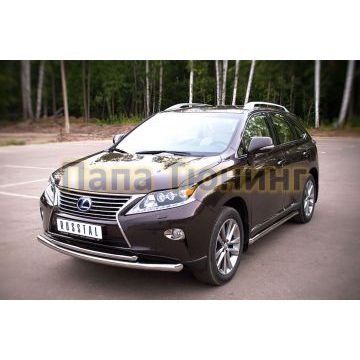 Защита передняя двойная d57-d42 РусСталь для Lexus RX270/350/450 2009-2015