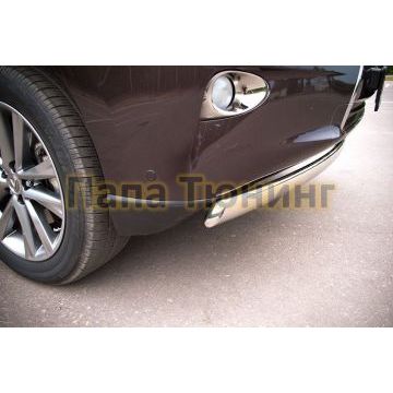 Защита передняя овальная 75х42 мм РусСталь для Lexus RX270/350/450 2009-2015