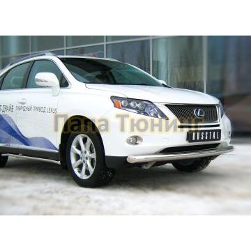 Защита переднего бампера d76 дуга РусСталь для Lexus RX270/350/450 2009-2015
