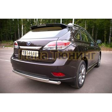 Защита заднего бампера двойная d57-d42 РусСталь для Lexus RX270/350/450 2009-2015