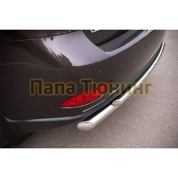 Защита заднего бампера двойная d57-d42 РусСталь для Lexus RX270/350/450 2009-2015