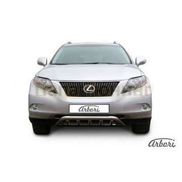Защита передняя волна с клыками 57 мм Slitkoff для Lexus RX-350 2009-2012 Защита передняя волна с клыками 57 мм Slitkoff для Lexus RX-350 2009-2012