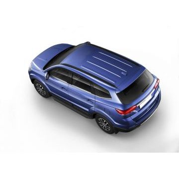 Пороги алюминиевые Rival Black-Premium для Lifan MyWay 2016-