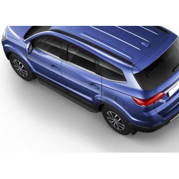 Пороги алюминиевые Rival Black New для Lifan MyWay 2016-