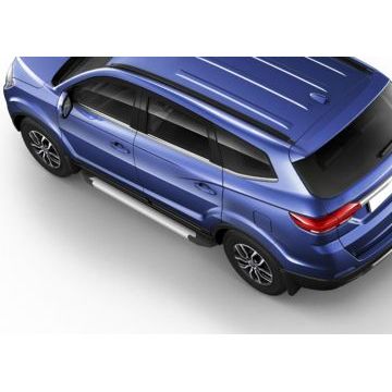 Пороги алюминиевые Rival Silver New для Lifan MyWay 2016-