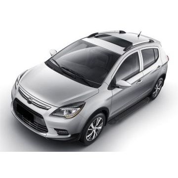 Пороги алюминиевые Rival Black Start для Lifan X-50 2015-