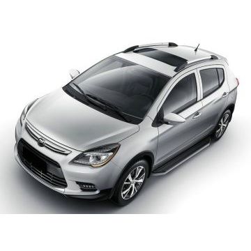 Пороги алюминиевые Rival Premium для Lifan X-50 2015-