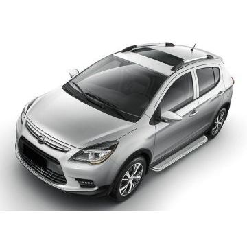 Пороги с площадкой нержавеющий лист 57 мм Rival для Lifan X-50 2015-