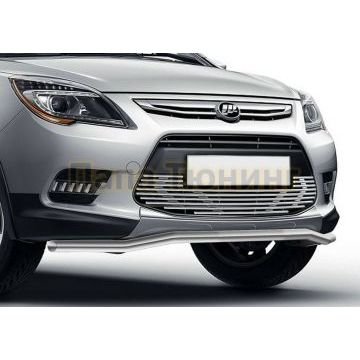 Накладка решетки радиатора 10 мм Rival для Lifan X-50 2015-