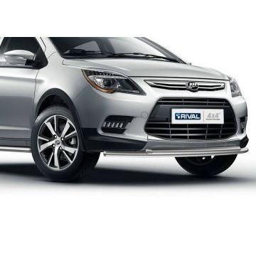 Защита передняя двойная 42-42 мм Rival для Lifan X-50 2015-