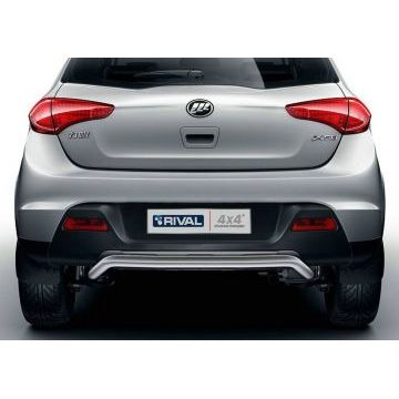 Защита заднего бампера скоба 42 мм Rival для Lifan X-50 2015-