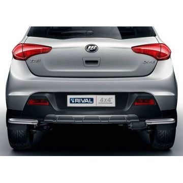 Защита задняя уголки 42 мм Rival для Lifan X-50 2015-
