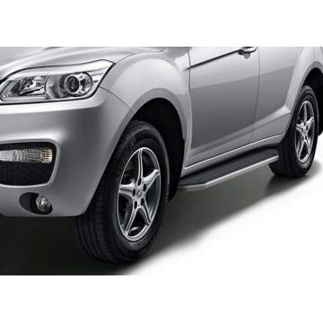 Пороги алюминиевые Rival Premium для Lifan X-60 2011-2016