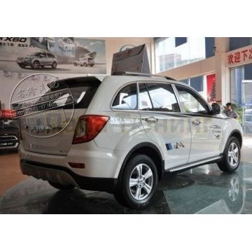 Пороги алюминиевые с накладками на арки и передними брызговиками OEM Tuning для Lifan X-60 2011-