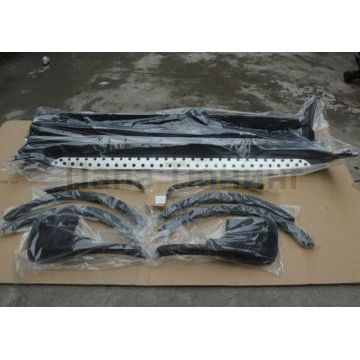 Пороги алюминиевые с накладками на арки и передними брызговиками OEM Tuning для Lifan X-60 2011-