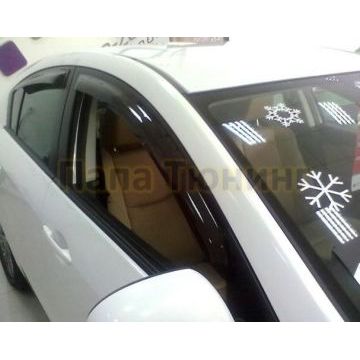 Дефлекторы боковых окон SIM на седан 4 шт. для Mazda 3 2009-2013